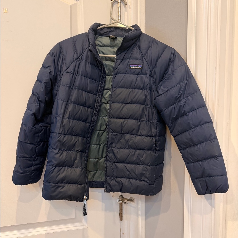 Patagonia Kids Navy Blue Puffer Jacket